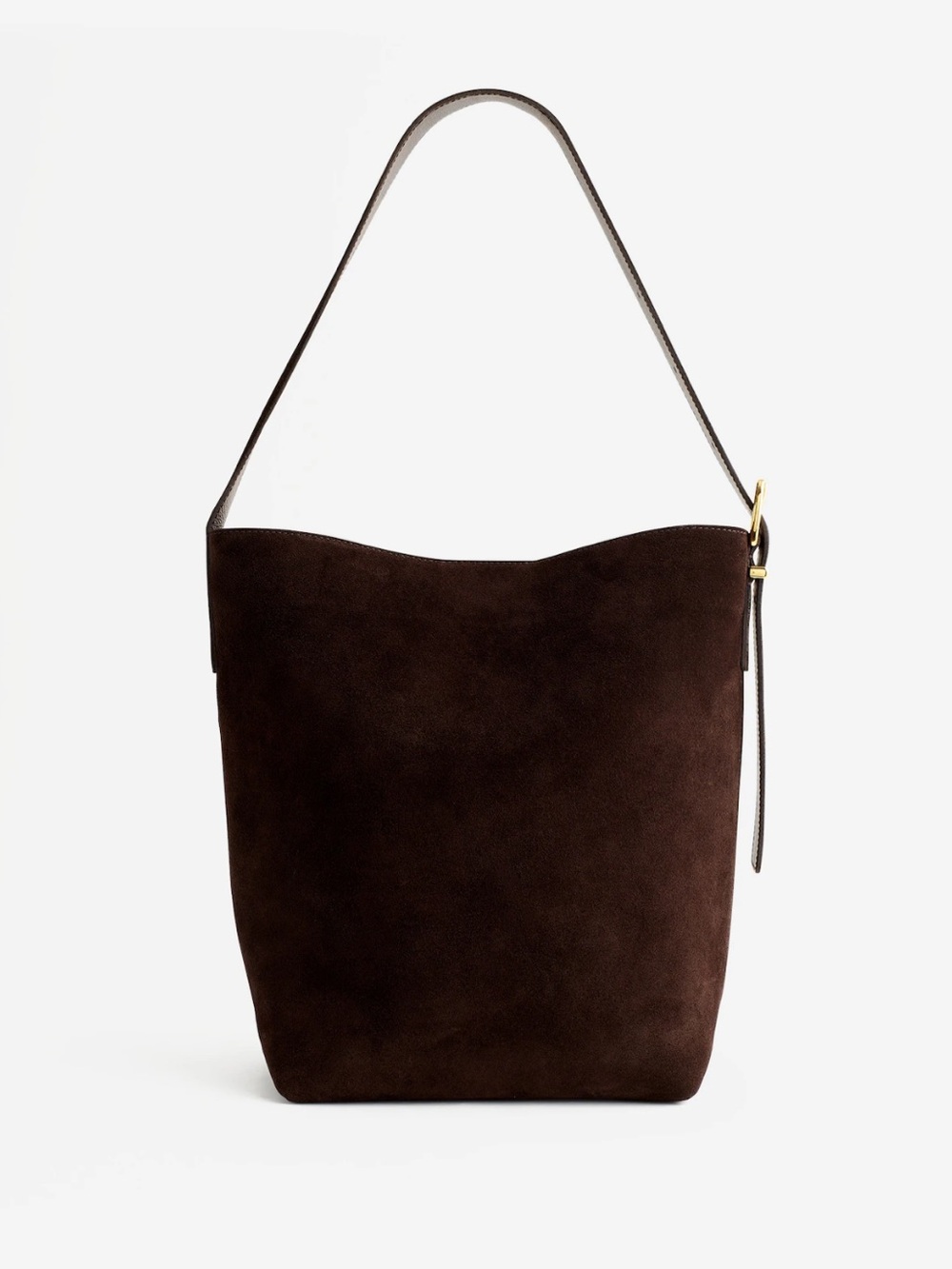 NEW Madewell The Essential Bucket Tote in Dark Carob Brown Suede NM988 $198